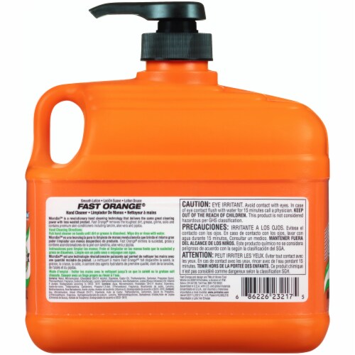 Fast Orange® Natural Citrus Pump Hand Cleaner Perspective: back