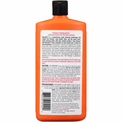 Fast Orange® MicroGel™ Pumice Hand Cleaner Perspective: back