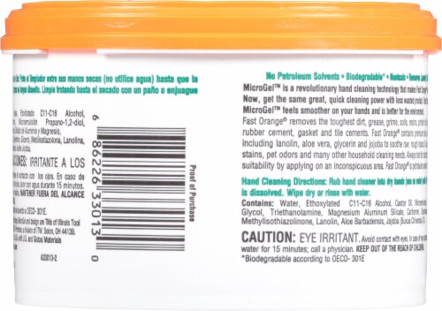 Fast Orange Smooth Cream Hand Cleaner Perspective: back