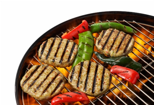 Red Bird® Mild Three Chiles Frozen Raw Chicken Patties Perspective: back