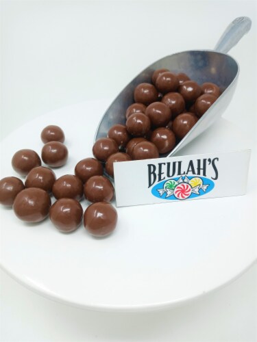 Milk Chocolate covered Malt Balls 1 pound milk chocolate malt balls Perspective: back