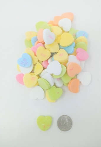 Large Conversation Hearts 1 pound Pastel Conversation Hearts Perspective: back