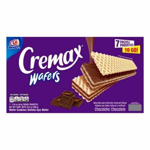 Gamesa Cremax Wafer Cookies, Chocolate Perspective: back