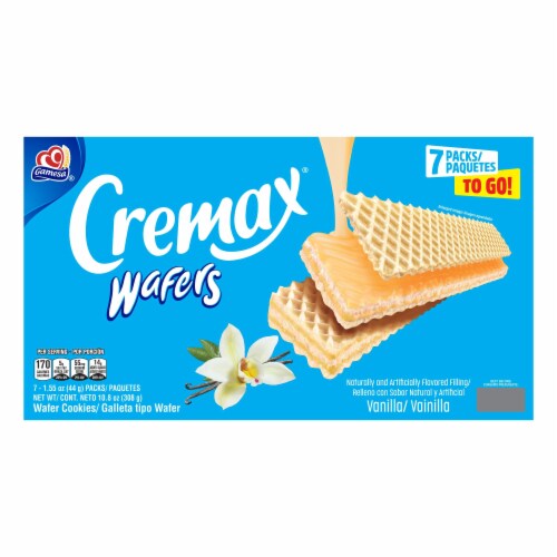 Gamesa Cremax Wafer Cookies, Vanilla Perspective: back