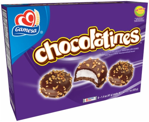 Gamesa® Chocolatines Marshmellow Cookies Perspective: back