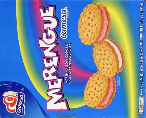 Gamesa Merengue Marshmallow Cookies Perspective: back