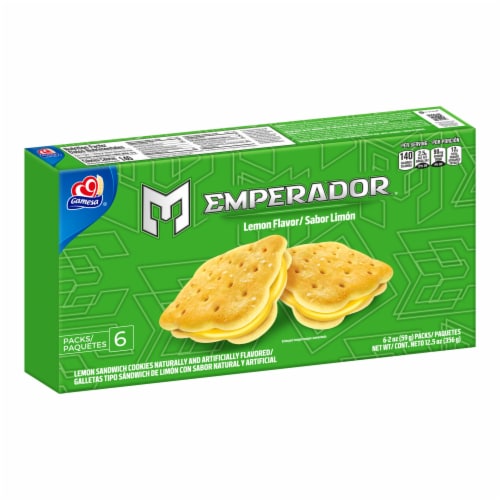 Gamesa® Emperador® Lemon Flavored Cookies Sandwich Perspective: back