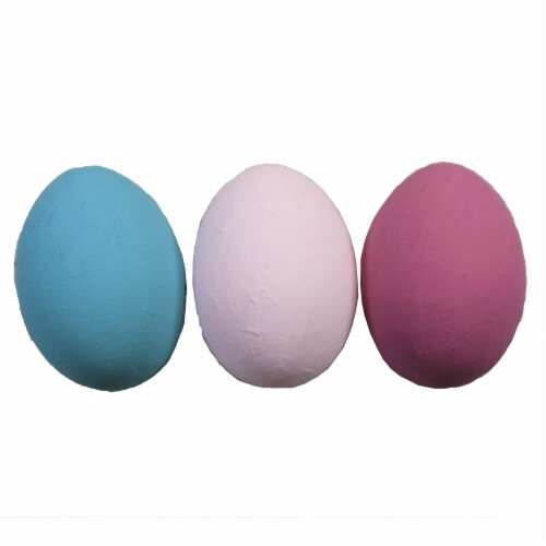 Easter Floral Eggs Paper Mache Hand-Painted Paper Mache Vi0854 Rose Perspective: back