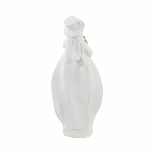 Christmas Snowman Figure Pearl Dolomite Christmas Long Coat 134433 Gift Perspective: back
