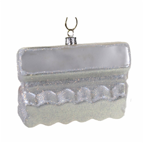 Holiday Ornament Dozen Of Organic Eggs Glass Farm Fresh Carton Chicken Go4345 Perspective: back