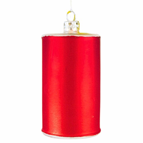 Holiday Ornament Can Of Pork & Beans Glass Ornament Dinner Van Camps Go6506 Perspective: back