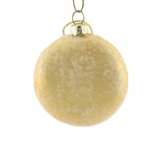 Holiday Ornament Chocolate Kiss Cookie Glass Dessert Treat Peanut Butter Go6753 Perspective: back