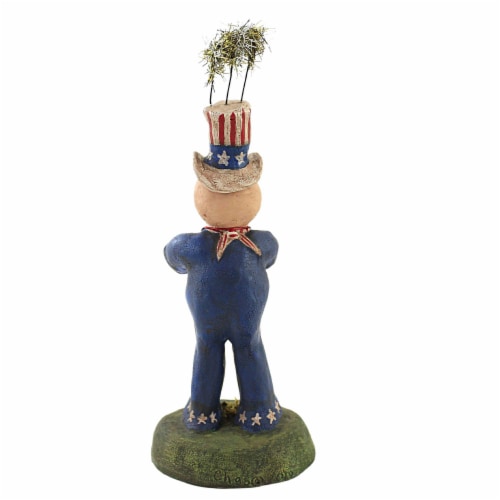 Charles Mcclenning David Playing Drums Polyresin Patriotic July 4Th 24139 Perspective: back