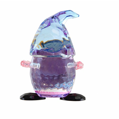 Crystal Expressions Easter Gnome Acrylic Basket Egg Faceted Easter Acrye63 Egg Perspective: back