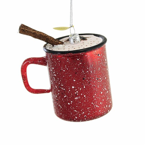 Holiday Ornament Spiced Eggnog Glass Ornament Food Drink Christmas Go8375 Perspective: back