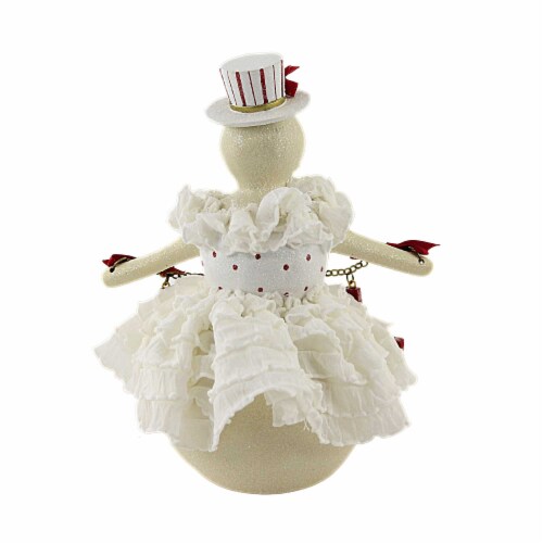 Heather Myers Haylee Polyresin Snowwomen Joy Christmas 55482 Perspective: back