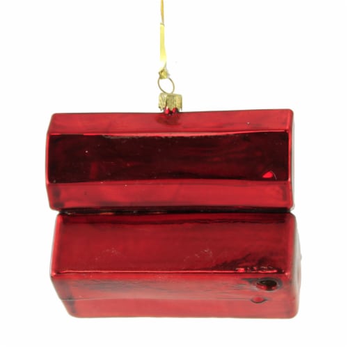 Holiday Ornament Tool Box Glass Christmas Carpenter Hammer Go8414 Perspective: back