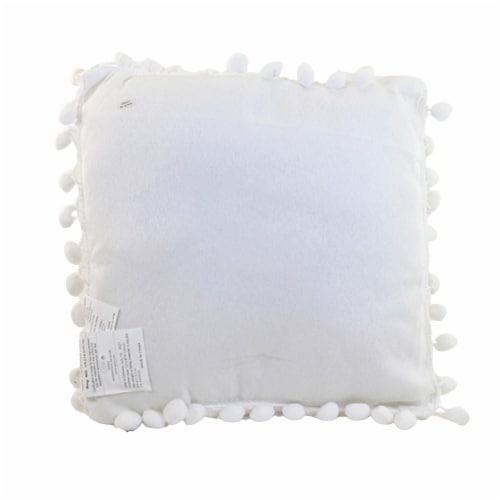 Valentine's Day Heart Pillow With Pom Poms Love Home Decor Cb177057 Heart Perspective: back