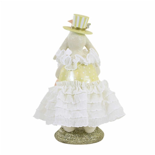 Heather Myers Lydia Polyresin Bunny Rabbit Easter Basket 55508 Perspective: back