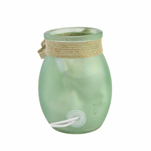 Stony Creek Mason Jar Blooms Lit Small Jar Electric Flowers Mother's Day Bfb2280 Coral Perspective: back