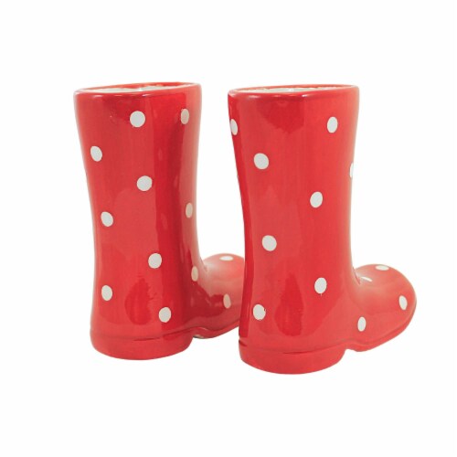 Red polka dot rain boots sale