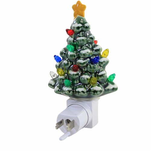 Home Decor Nostalgic Tree Night Light Electric Plug In Christmas
