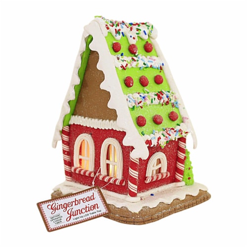Christmas Candy Sprinkles House Gingerbread Peppermint Gbj0014 Lime Trees Perspective: back
