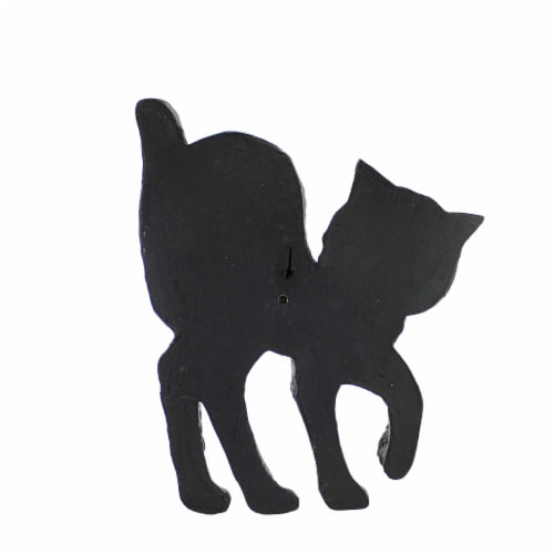 Halloween Cat Wall Decoration Paper Mache Vintage-Looking Pm223c Perspective: back