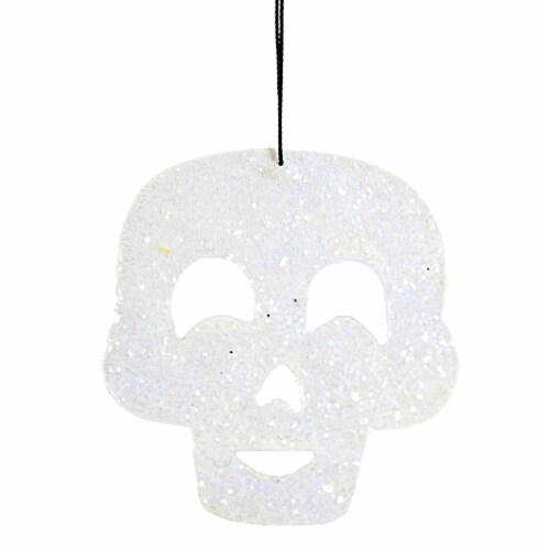 Bethany Lowe 2.5 Inches Spooky Silhouette Set Of 3 Tin Halloween Cat Pumpkin Skull TF9136 Perspective: back