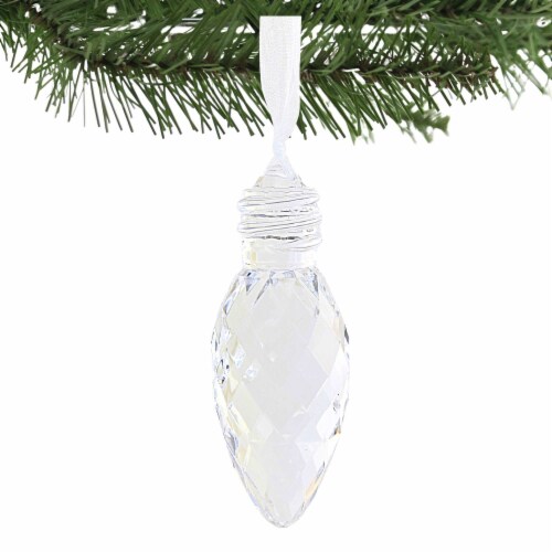 Holiday Ornament Facet Christmas Bulb Ornament Light
