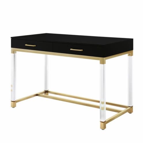 Desk with acrylic shop legs