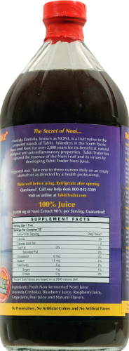 Tahiti Trader Noni Organic Island Style Juice Perspective: back