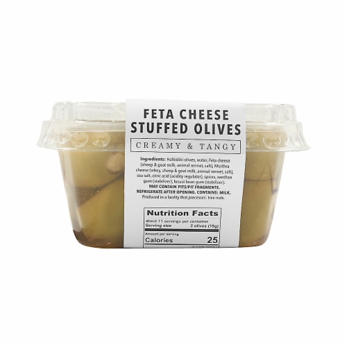 Murray's® Creamy & Tangy Feta Cheese Stuffed Olives Perspective: back