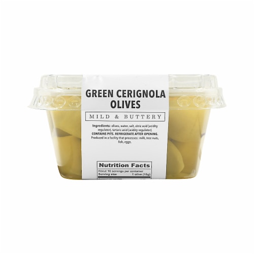 Murray's® Mild & Buttery Green Cerignola Olives Perspective: back