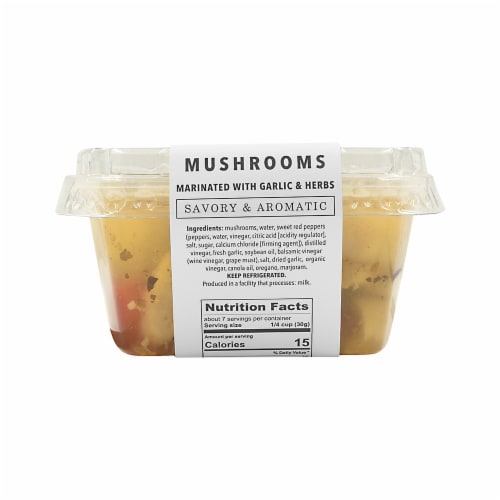 Murray's® Savory & Aromatic Mushrooms Marinated with Garlic & Herbs Perspective: back