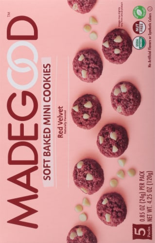 MadeGood™ Organic Red Velvet Mini Cookies Perspective: back
