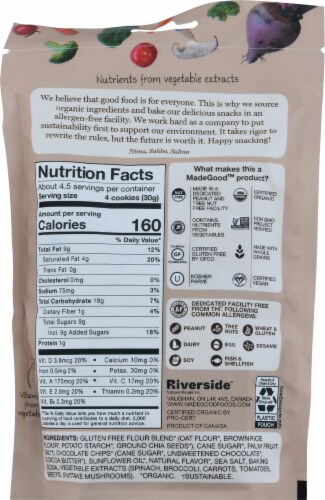 MadeGood™ Organic Chocolate Chip Cookies Perspective: back