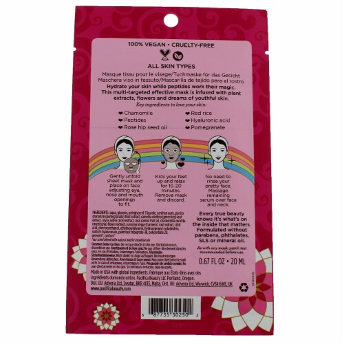 Pacifica Disobey Time Rose And Peptide Facial Mask, 0.67 fl oz Perspective: back