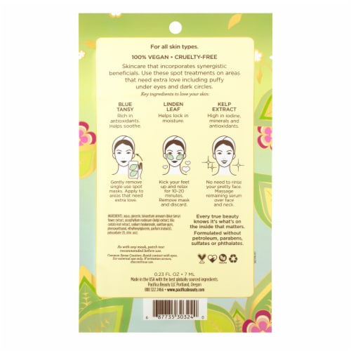 Pacifica® Leave Pretty Anti-Puff Eye Patches, 0.23 fl oz Perspective: back