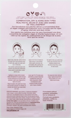 Pacifica® Vegan Collagen Hydro-Treatment Undereye & Smile Lines Spot Masks Perspective: back