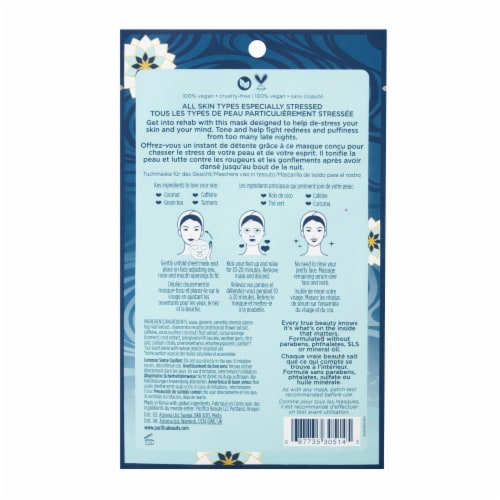 Pacifica® Stress Rehab Coconut & Caffeine Facial Mask Perspective: back