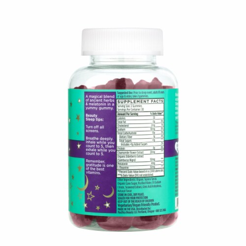 Pacifica Dream Sleep Beauty Gummies Perspective: back