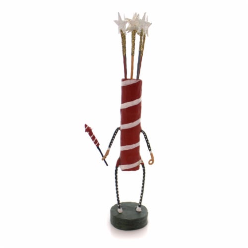 Lori Mitchell Sparky Polyresin Patriotic July 4 Firecracker 23791 Perspective: back