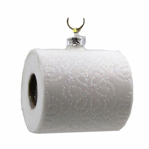 Holiday Ornament Toliet Paper Glass 2020 Shortage Cotton Go8018 Perspective: back