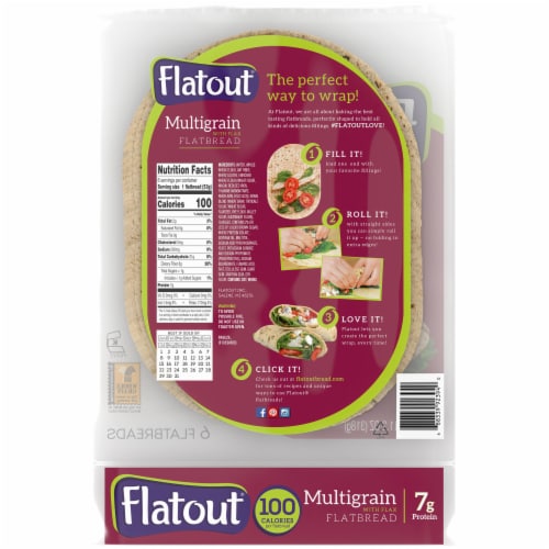 Flatout® Multigrain with Flax Flatbread Perspective: back