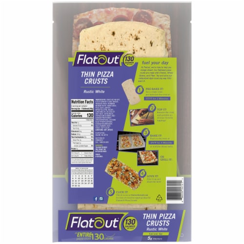 Flatout® Rustic White Flatbread Perspective: back
