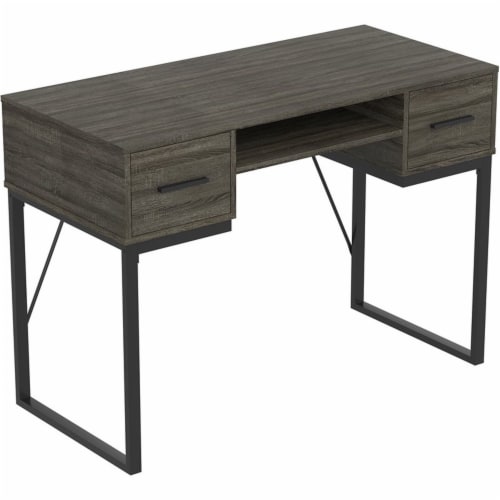Dark grey wood desk deals
