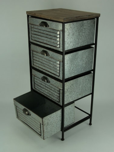 Galvanized shop storage cabinet