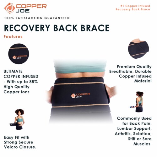 Copper Joe Lumbar Back Brace, L/XL King Soopers