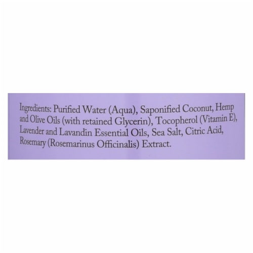 Dr. Woods Naturally Pure Lavender Castile Soap Perspective: back